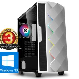 Ordenador phoenix gaming rgb zork 3 white amd ryzen 3 vga vega8 ddr4 2666 240gb ssd 1tb hdd atx rgb pc windows 10