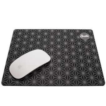Alfombrilla smile silicon pro mouse pad black geometric