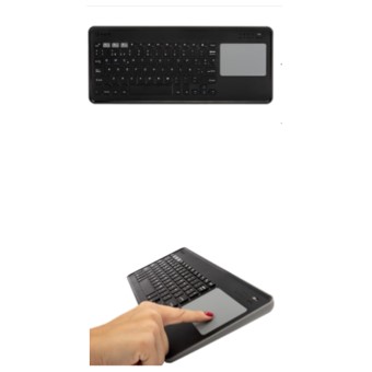 Teclado inalambrico silver ht kb gris oscuro