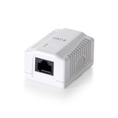 Roseta de superficie equip cat 6 1 puerto hembra rj45 1 Roseta de superficie equip cat 6 1 puerto hembra rj45