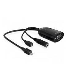 Adaptador micro usb - m mhl a vga - h + audio