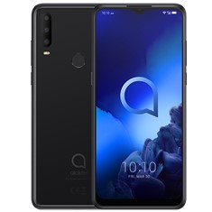 Telefono movil smartphone alcatel 3x (2020) negro - 6.52pulgadas -  64gb rom -  4gb ram -  16+8+5 mpx -  8 mpx -  4000 mah -  4g -  dual sim -  huella
