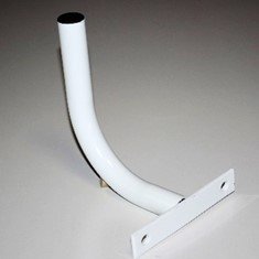 Soporte antena a pared wifi + abrazadera  tubo 25mm diametro 160x170mm  pintado blanco (para locom)