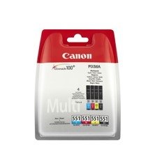 Multipack canon cli - 551 c - m - a - bk + papel foto 1 Multipack canon cli - 551 c - m - a - bk + papel foto