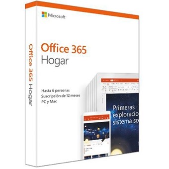 Office 365 hogar premium 6 usuarios 1 año en caja