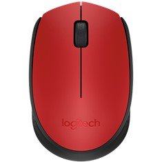 Mouse raton logitech m171 optico wireless inalambrico rojo