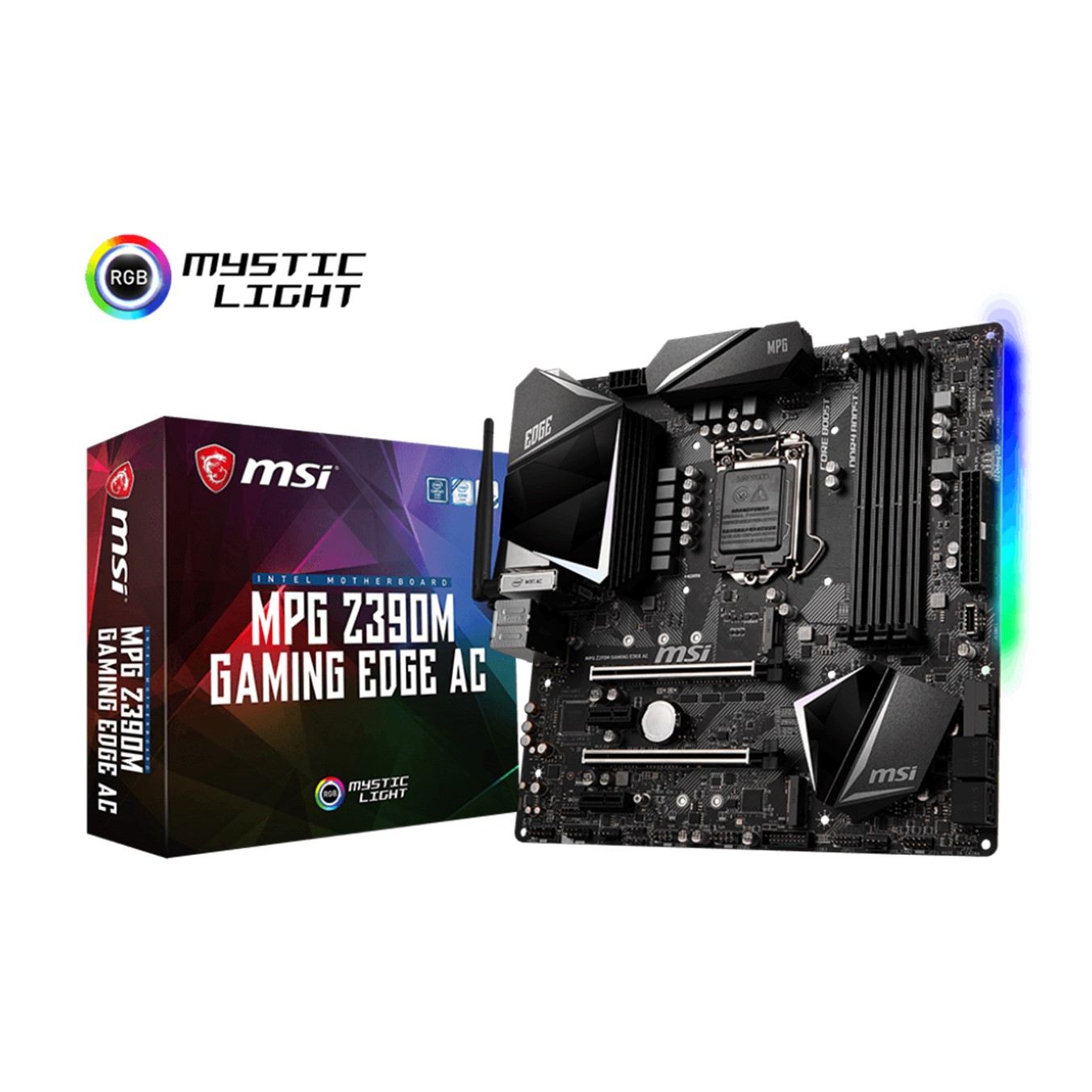 Placa base msi intel mpg z390 gaming edge ac socket 1151 ddr4x4 max 64gb 4500mhz hdmi display port micro atx 1 Placa base msi intel mpg z390 gaming edge ac socket 1151 ddr4x4 max 64gb 4500mhz hdmi display port micro atx
