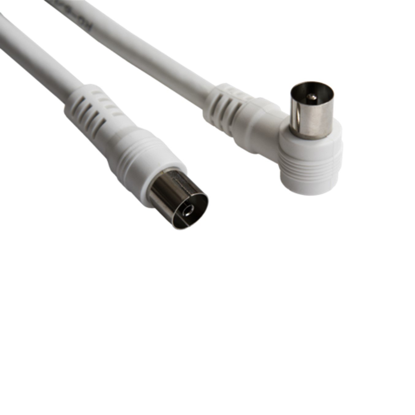 Cable silver ht antena tv -  macho - hembra -  1.5m -  blanco