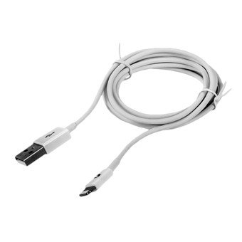 Cable silver ht usb -  lightning basic -  macho - macho -  1.5m -  blanco