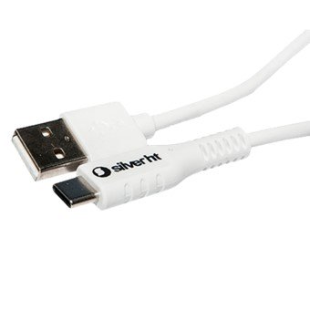 Cable silver ht usb 2.0 -  usb tipo c -  macho - macho -  1.5m -  blanco