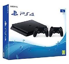 Consola sony ps4 slim 1tb negra + 2 mandos