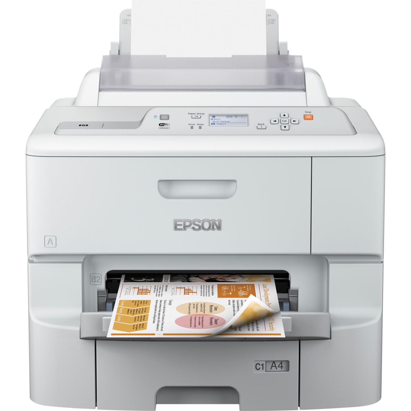 Impresora epson inyeccion color wf - 6090dw workforce pro a4 - 34ppm - usb - red - wifi - wifi direct - duplex impresion