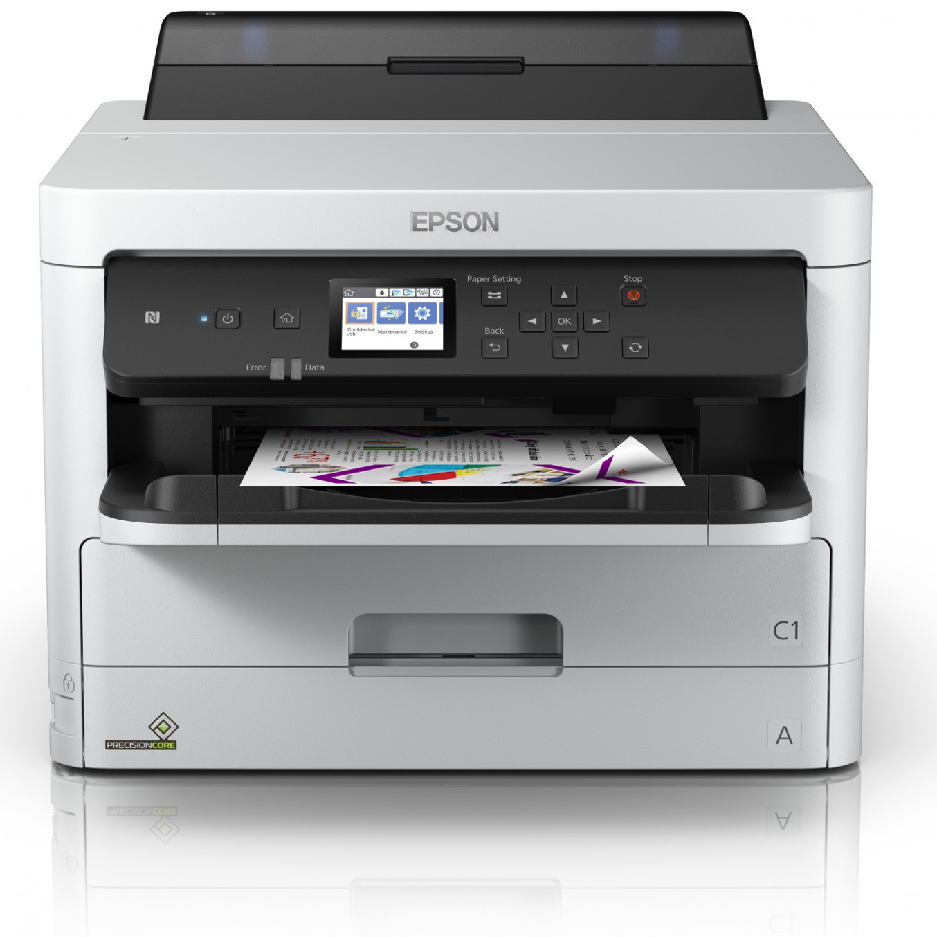 Impresora epson inyeccion color wf - c5290dw workforce pro a4 -  34ppm -  usb -  red -  wifi -  wifi direct -  duplex -  adf -  tintas pigmentadas