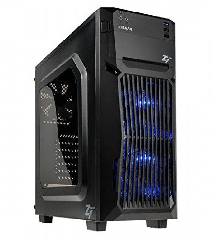 Caja ordenador gaming zalman z1 neo atx usb 3 Caja ordenador gaming zalman z1 neo atx usb 3.0 led azul sin fuente