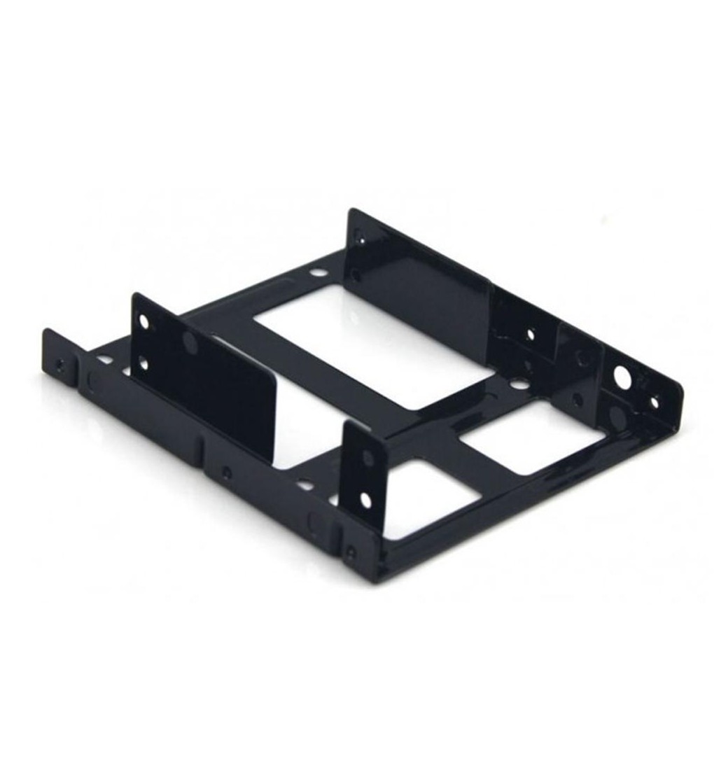 Adaptador bahia  coolbox 3.5 a 2.5 x2 hdd ssd interno metalico