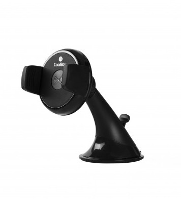 Soporte  cargador smartphone coche coolbox con carga inalambrica