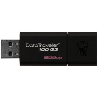 Memoria usb 3 Memoria usb 3.0 kingston 256gb datatraveler 100 g3 negro