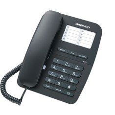 Telefono sobremesa daewoo dtc - 240 -  manos libres -  transferencia llamada -  negro