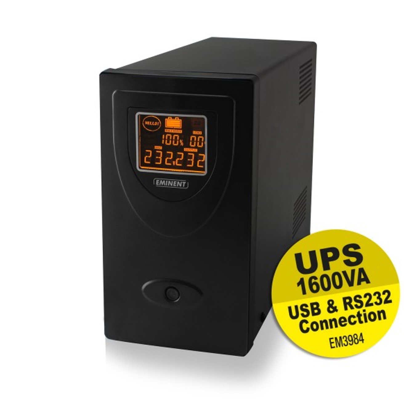Sai eminent ups 1600va - 900w - rs232 + usb 1 Sai eminent ups 1600va - 900w - rs232 + usb