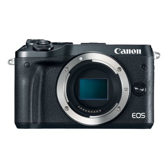 Camara digital reflex canon eos m6 body (solo cuerpo) cmos - 24.2mp - digic 7 - full hd - wifi - nfc - bluetooth - negro