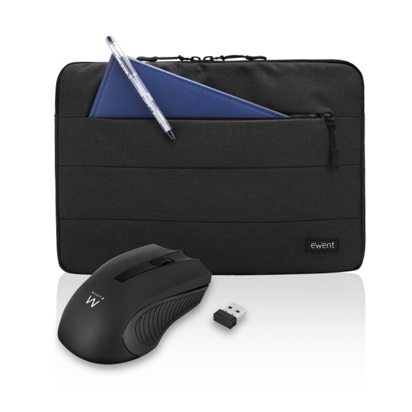 Kit ewent ew2533 funda para portatil de 15.6pulgadas + raton inalambrico