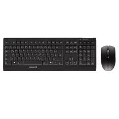 Teclado + raton cherry inalambrico usb bateria recargable mouse infrarrojos negro