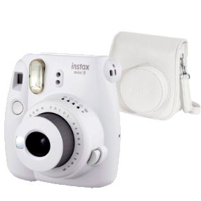 Kit camara fujifilm instax mini 9 blanca +funda