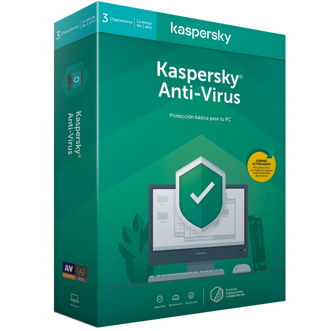 Antivirus kaspersky kav 2020 3 licencias