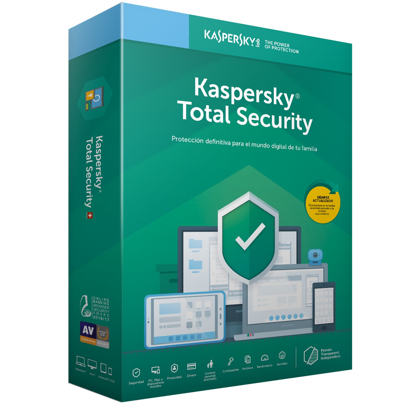 Antivirus kaspersky total security 2019 3 licencias