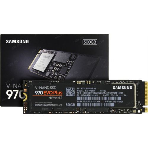 Disco duro interno solido ssd samsung mz - v7s500bw - 970 evo plus -  500gb -  m.2 nvme