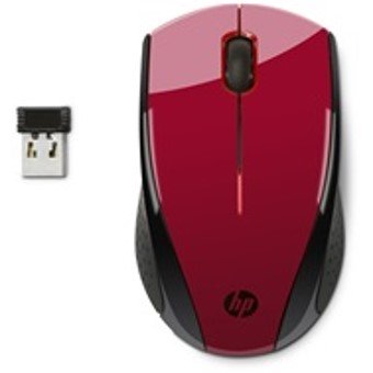 Mouse hp optico x3000 inalambrico 1200ppp sunset rojo