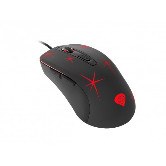 Mouse raton genesis krypton 110 gaming 2400 dpi usb 6 botones iluminacion led