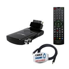 Mini receptor tdt nevir nvr - 2505 euroconector + hdmi usb grabador