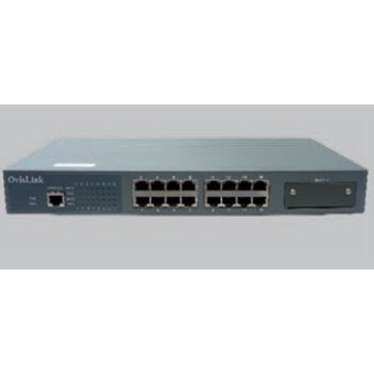 Switch 16 ptos ovislink l2 10 - 100 tx+ 1 slot para modulo tx - fx