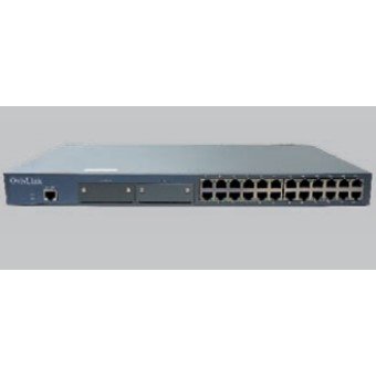 Switch 24 ptos ovislink l2 10 - 100 tx+ 2 slot para modulo gigabyt tx - fx
