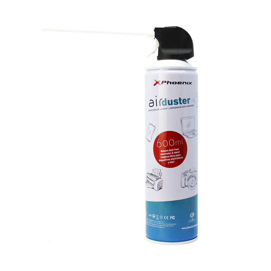 Limpiador de aire comprimido phoenix 600ml -  uso vertical