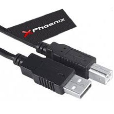 Cable impresora phoenix phcableusbambm3m usb a macho b macho am - bm 3m impresora negro