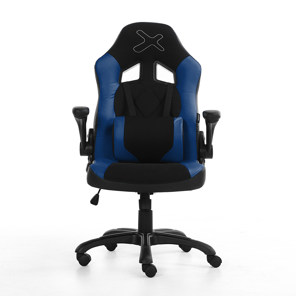 Silla gaming phoenix phfactorchair ajustable altura y bloqueo - reposabrazos abataibles antideslizamiento - cojin lumbar ajustable - respaldo adjustable 15º - giro 360º ruedas nylon - azul