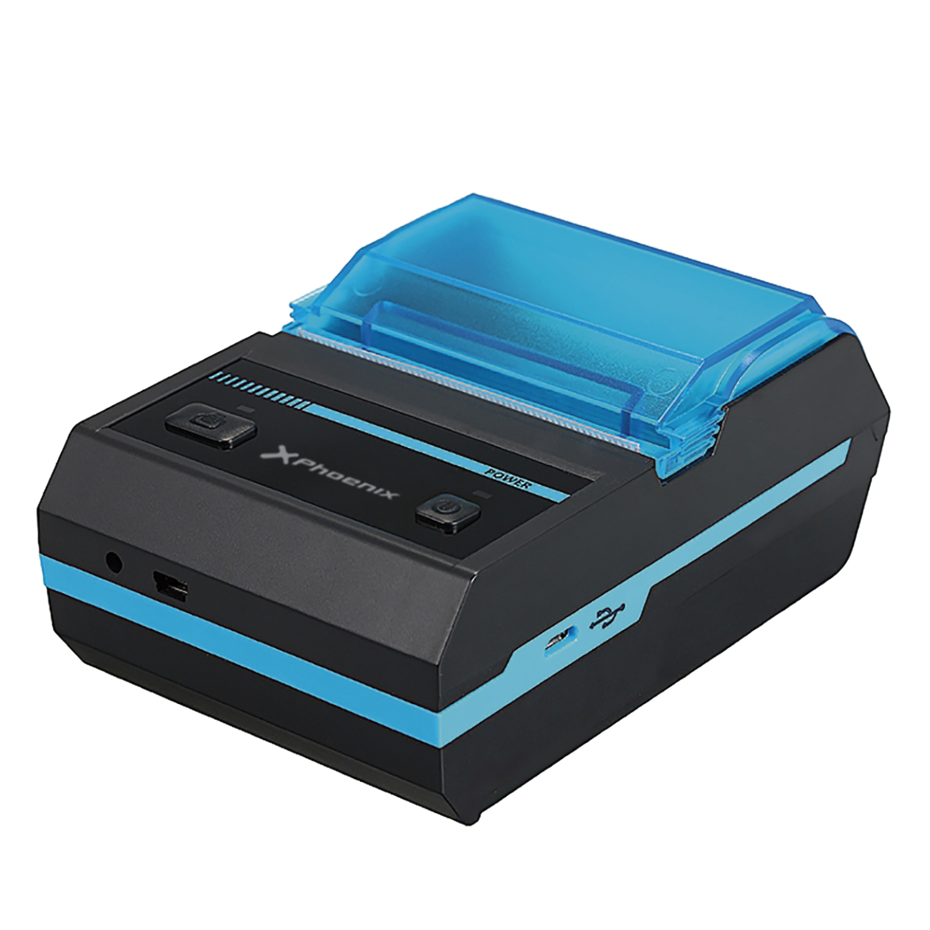 Impresora ticket 58 mm termica directa portatil phoenix minijet - 58bt - bluetooth - usb - serial -  max velocidad 90mm -  384 pl -  tpv - reducidas dimensiones - incuye funda - android  - windows -   negra