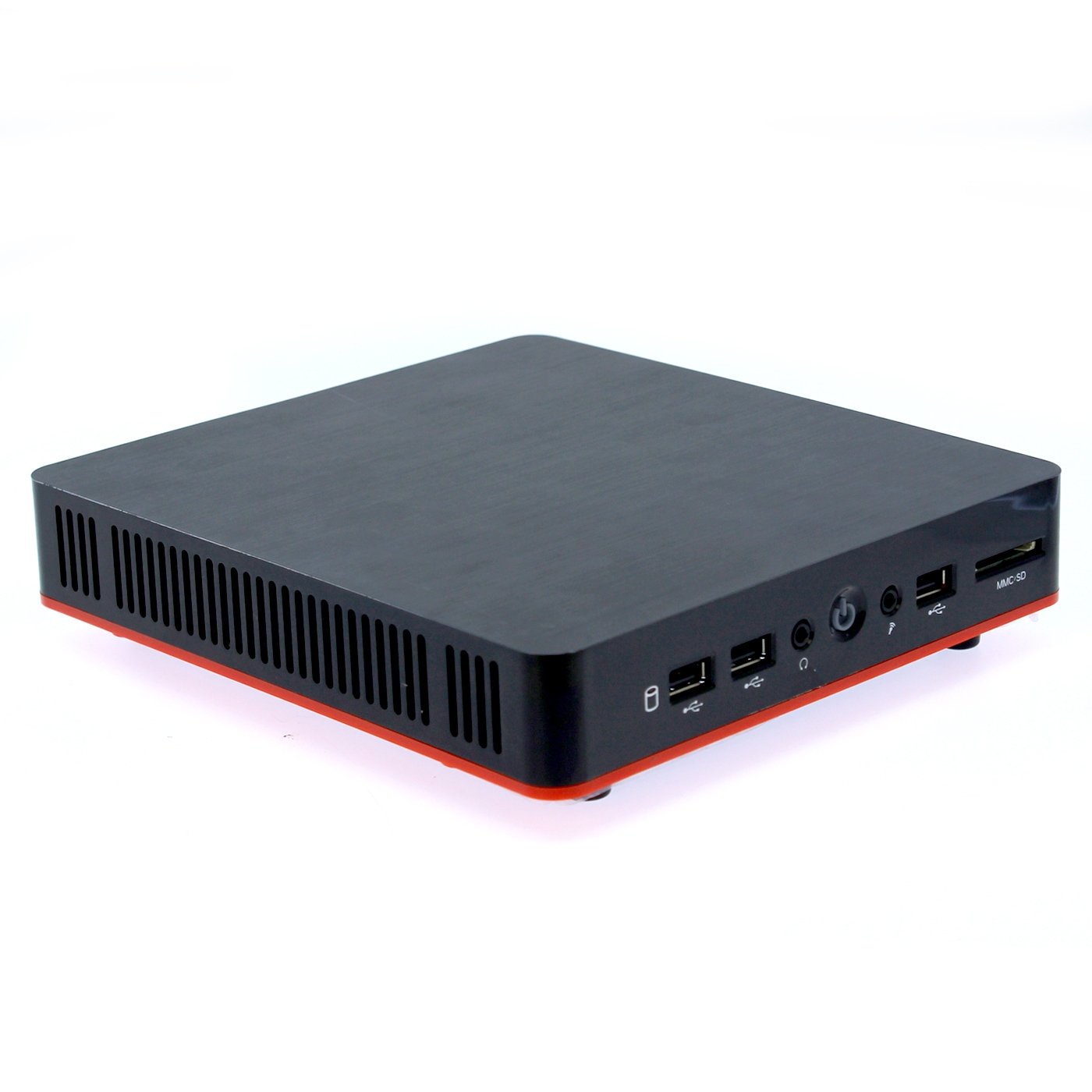 Mini caja ordenador thin mini itx 1 litro 50x187x207mm. oem sobremesa 3 x usb 2.0 sd incluye soporte vesa para colgar en monitor no incluye fuente ni ventilador bajo perfil