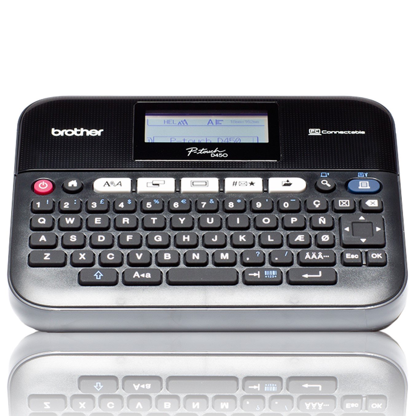 Rotuladora brother pt - d450 usb 30mm - seg -  tranferencia termica