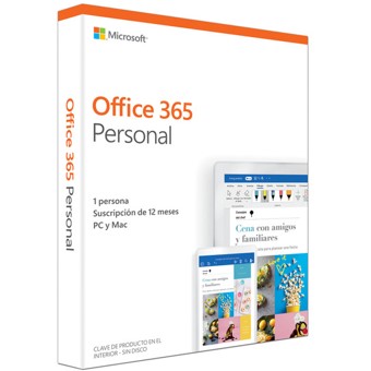 Office 365  personal 1 usuario 1 año en caja
