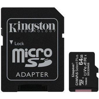 Tarjeta memoria micro secure digital sd hc 64gb kingston canvas select plus clase 10 uhs - 1 + adaptador sd 1 Tarjeta memoria micro secure digital sd hc 64gb kingston canvas select plus clase 10 uhs - 1 + adaptador sd