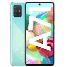 Telefono movil smartphone samsung galaxy a71 blue 6.7pulgadas -  128gb rom -  6gb ram -  64+12+5+5 mpx -  32 mpx -  dual sim -  lector de huella