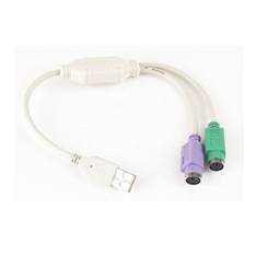 Adaptador uaps12 usb - ps2 x2 - macho - hembra - 0.3m