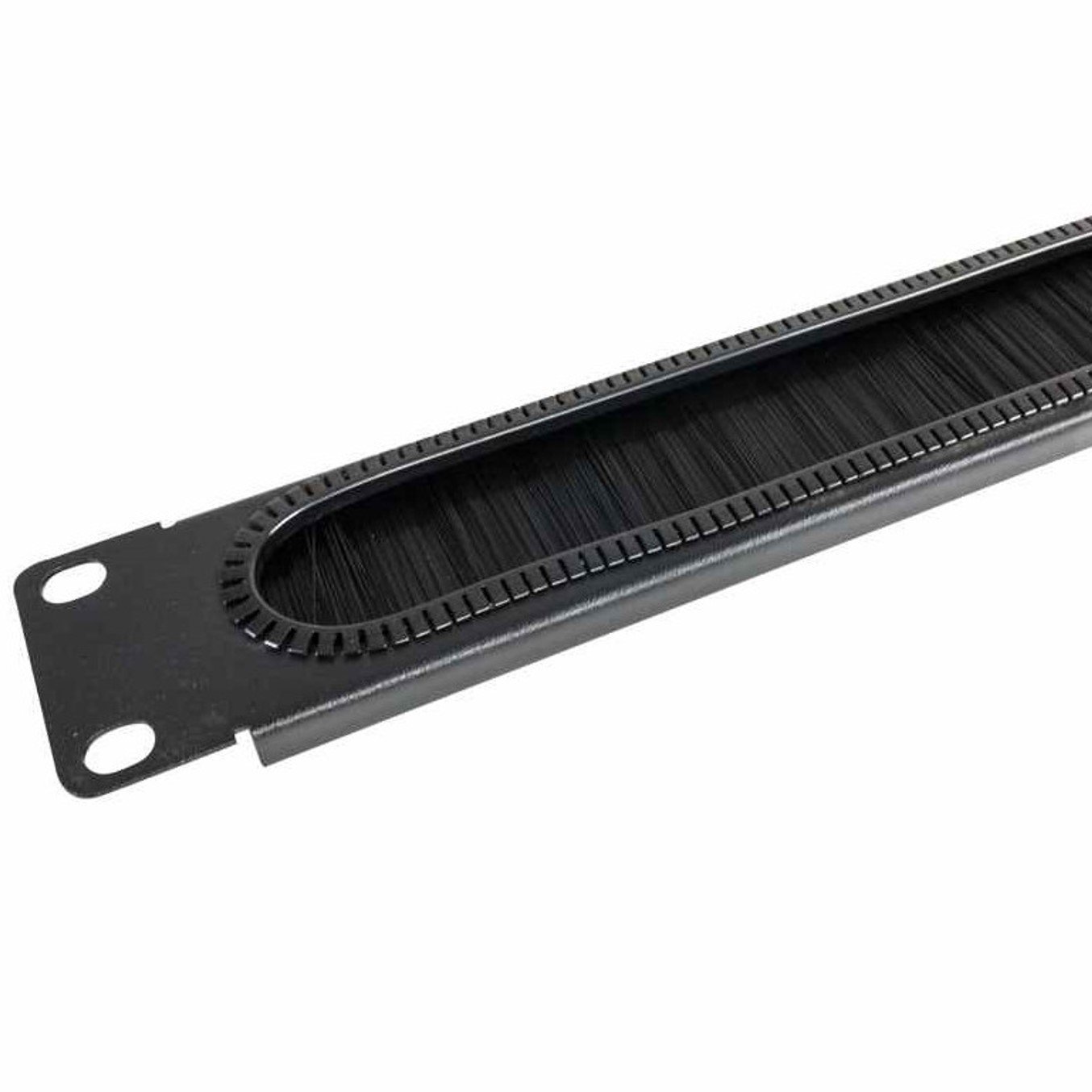 Panel pasacable entrada cables con cepillo para armario rack 19pulgadas 1 Panel pasacable entrada cables con cepillo para armario rack 19pulgadas