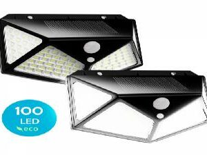 Pack de 2 focos solares led flux´s con sensor de movimiento - impermeable - 3 modos de iluminacion