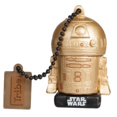 Memoria usb 2.0 tribe 16 gb trj r2d2 gold