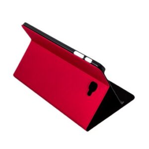 Funda bookcase wave silver ht para tablet samsung tab a 10.1 rojo