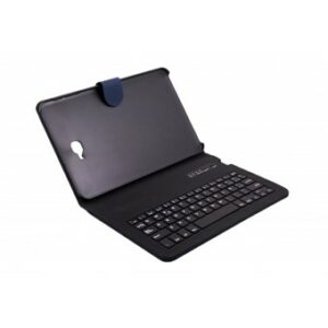 Funda silver ht para tablet samsung tab a 10 azul + teclado bluetooth